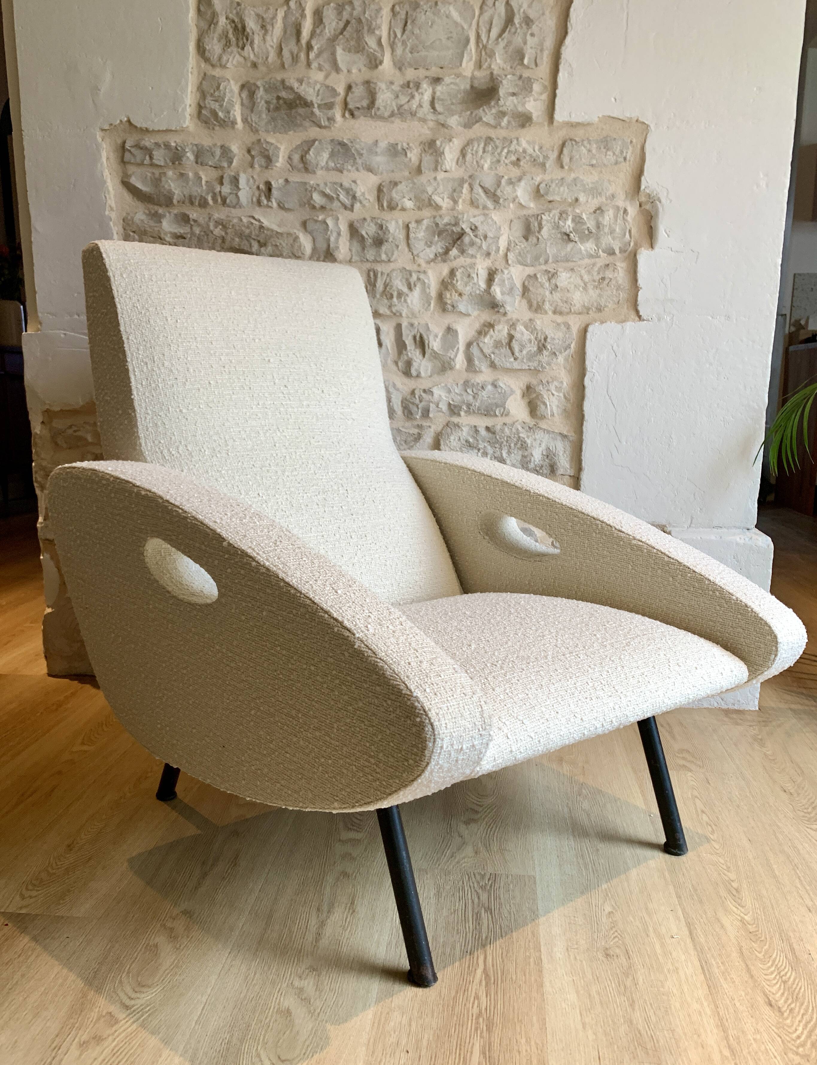 Armchair François Letourneur fully restored