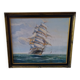 Sailing ship marine painting