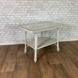Vintage rattan coffee table 1960