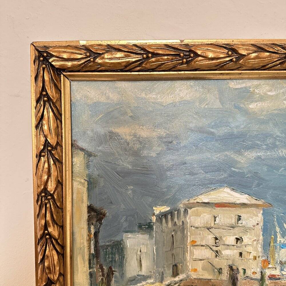 Landscape, 1990, Oil Painting, Framed