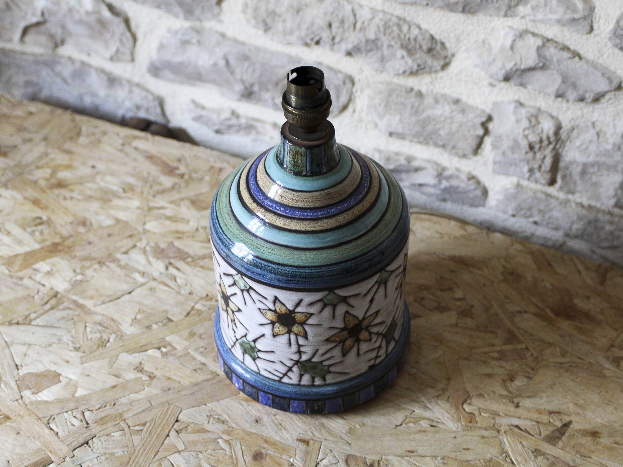 Emille Masson Vallauris ceramic lamp base