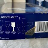 6 crystal stem glasses