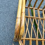 Vintage wicker armchair