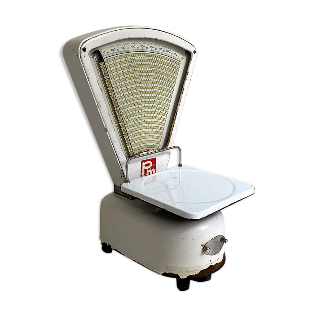 Vintage grocery scale 50's Putzeys & Melot Liège Belgium Selency