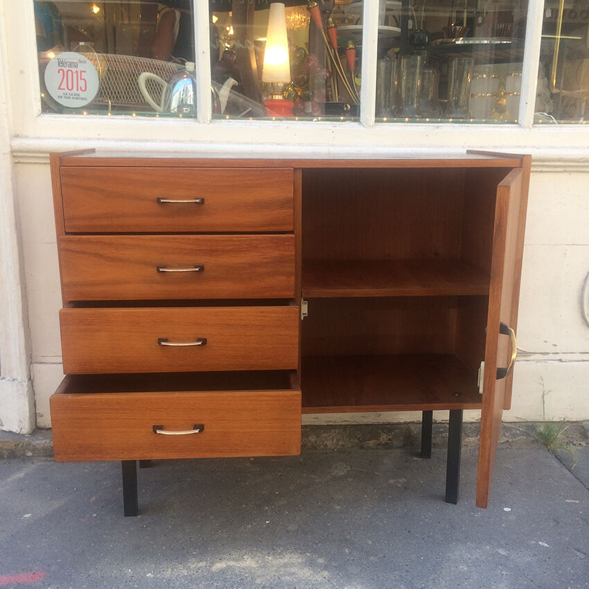 Small beech veneer storage unit, 1960