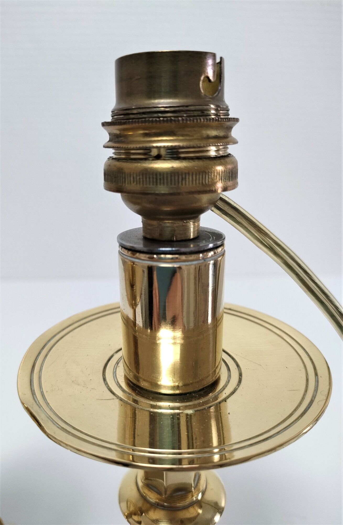Pair of tripod lamps gilded bronze fondeur Poussielgue-Rusand
