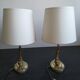 Pair of brass bedside lamp 50s