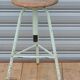 Industrial tripod stool establishments Sautereau Paris adjustable in height