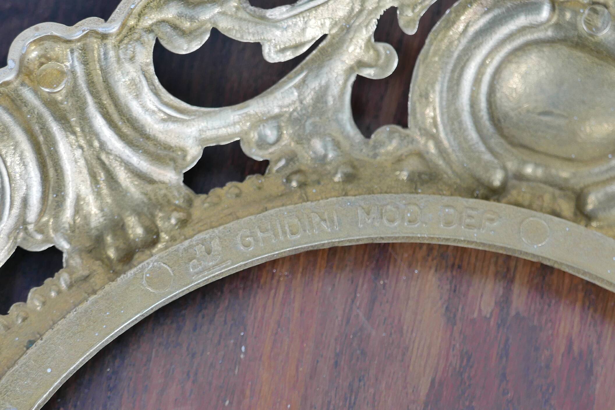 Bronze and diamond glass ceiling light.