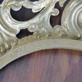 Bronze and diamond glass ceiling light.