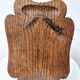 Rare Old Tripod Milking Stool Carved Solid Wood Popular Art
