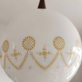 Vintage opaline pendant light 1970