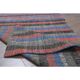 Vintage Turkish Hand-Knotted Wool Cotton Red Kilim Runner Rug 107x241