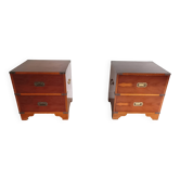 2 Tables de chevet dites de Marine 1970/80