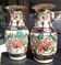 Pair of large ceramic vases from Nanking, China, Asian decor.