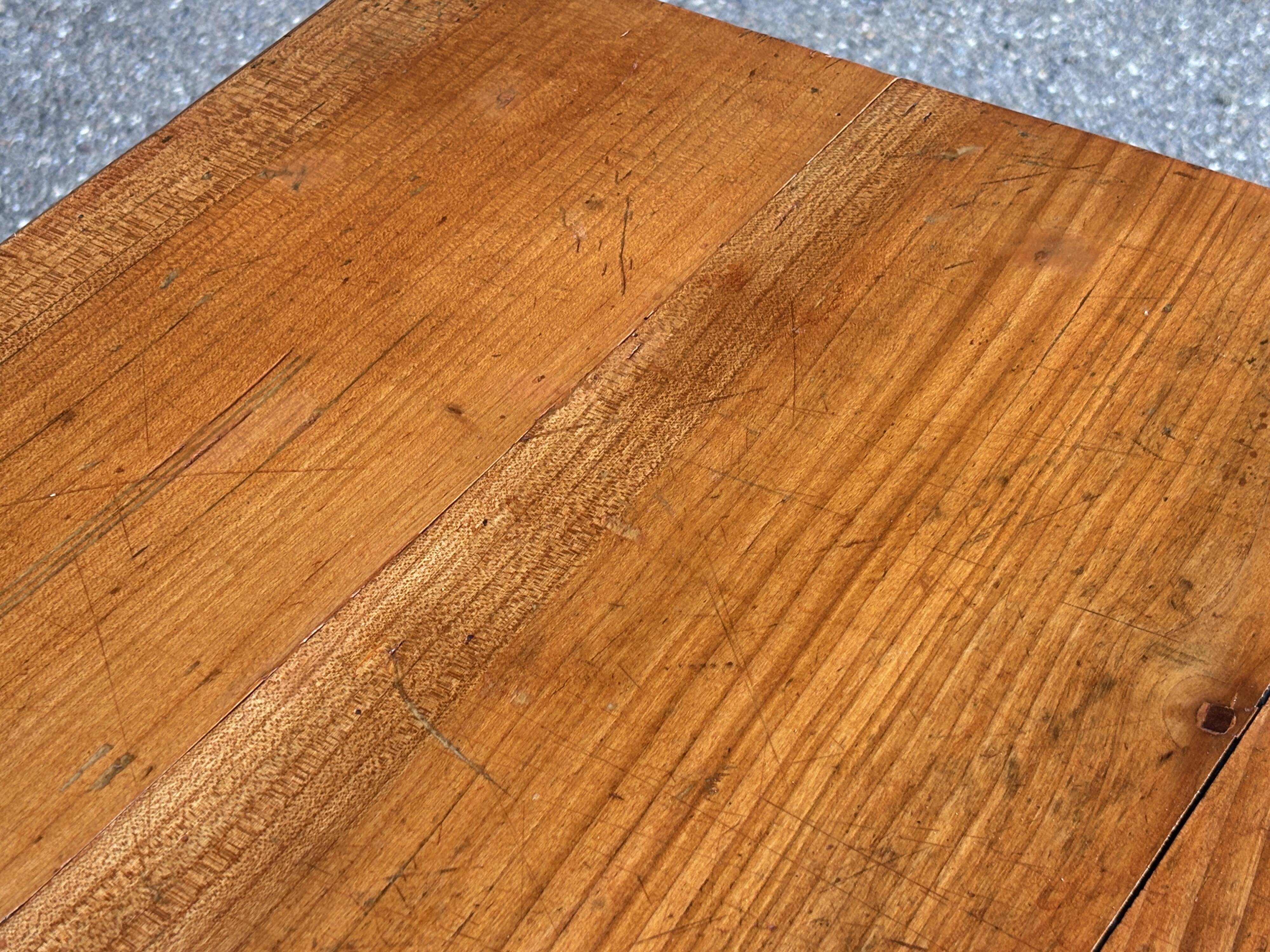 Grande table de ferme alsacienne 160 cm merisier