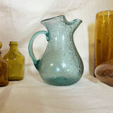 Bubbled glass decanter