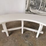 Pair of benches in white fir