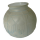 Glass ball vase press mold art deco period