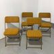 Série de 4 chaises pliantes Lafuma vintage des années 60