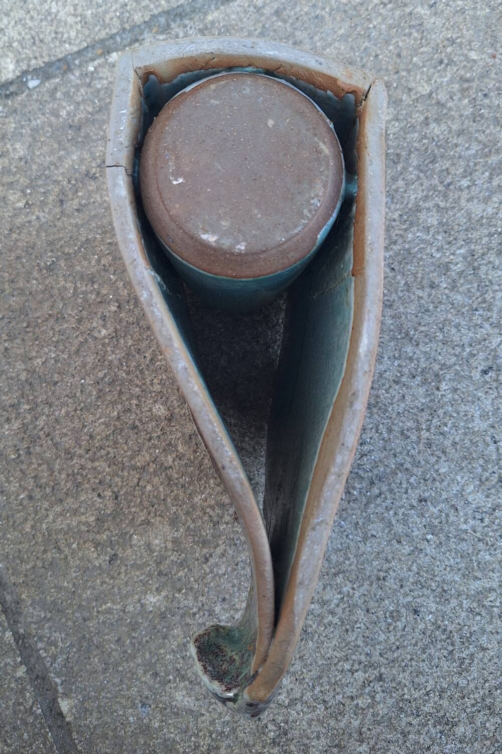 Nadia and Alain Pinel glazed ceramic vase