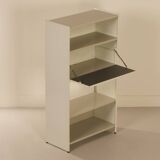 GISPEN 5600 SECRETAIRE BY A. R. CORDEMEYER, 1950S | SINGLE-PIECE IN GRAY, WHITE AND CREAM