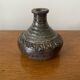 Old lamp base vintage brown glazed stoneware soliflore