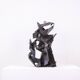 Jean Campa. Abstract sculpture in patinated iron. 1980s.
