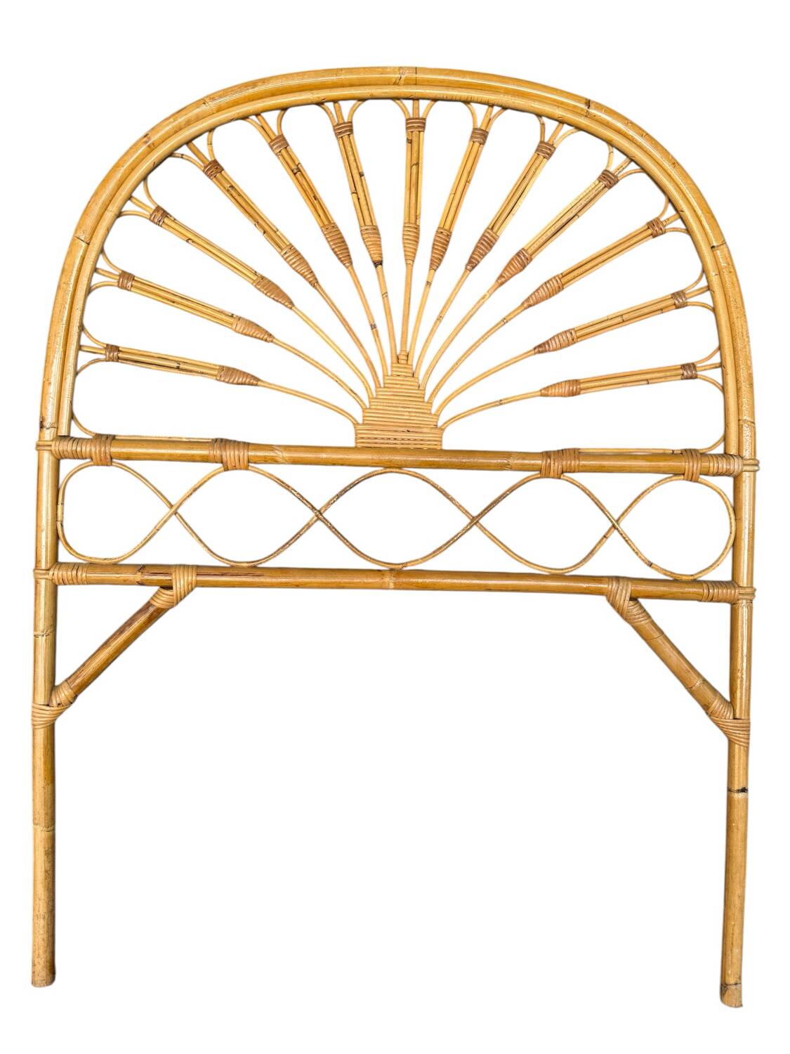 1960s Rattan Headboard from Italy