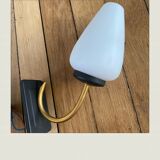 Pair of art deco wall light black and gold - 50s