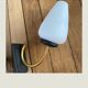 Pair of art deco wall light black and gold - 50s