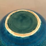 Aldo Londi Blue ceramic vase for Bitossi