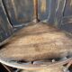Small 19th-century corner shelf in walnut – beautiful cabinetmaking work.