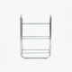 Chrome and glass shelf in Bauhaus style, 1970s