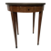 Round Louis XVI style pedestal table in marquetry wood, 20th century