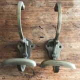 pair of bronze coat hooks