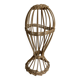 Wicker mannequin hat head