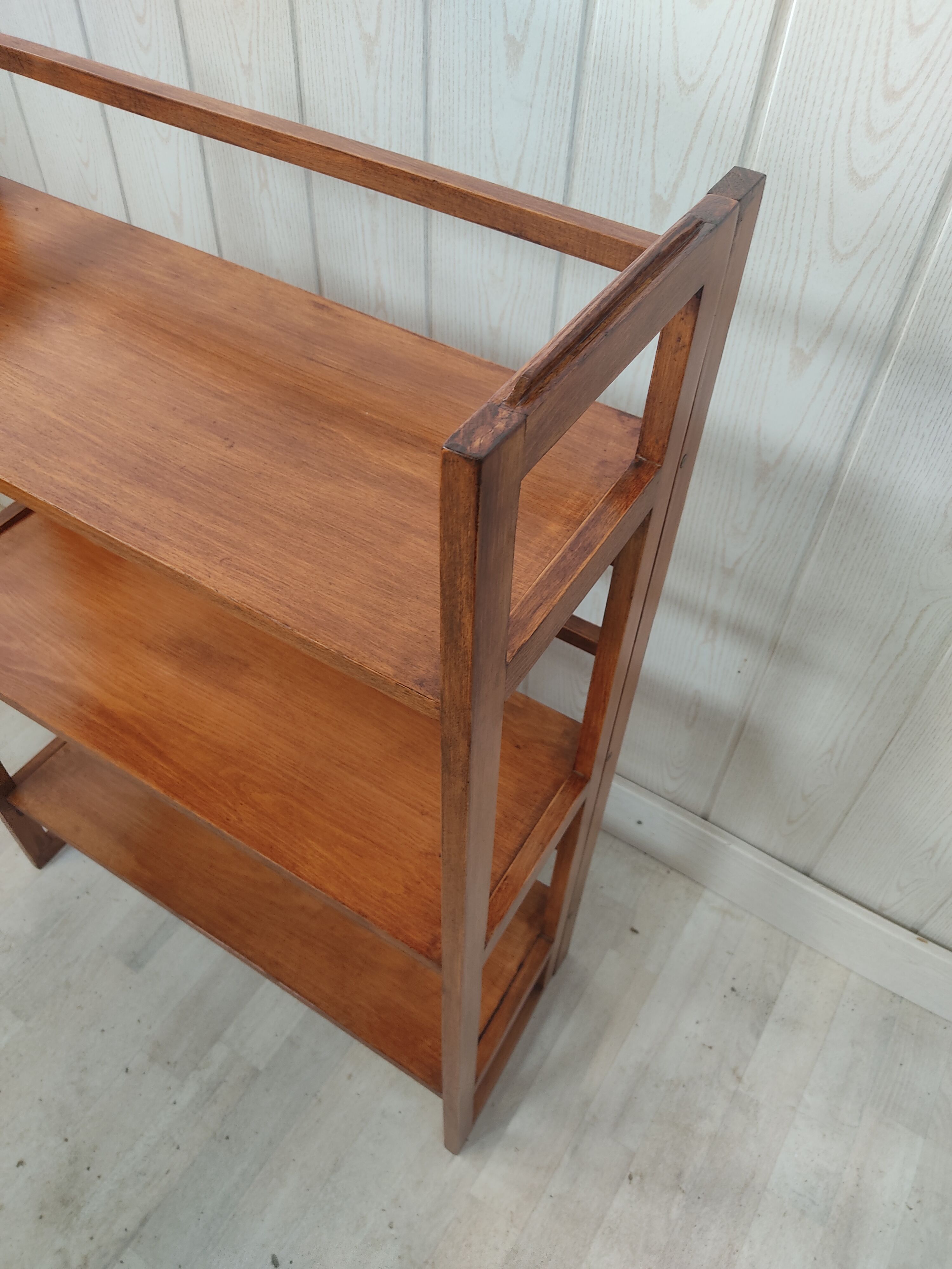 Vintage folding shelf in solid wood
