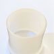 German Modernist White Glass Vase Karl Friedrich Glass Germany 1960s