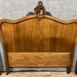 Louis XV Rocaille center bed in walnut circa 1880