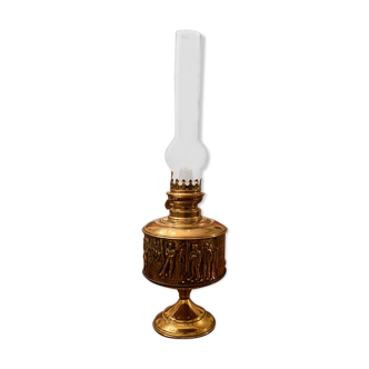 Brass old oil lamp