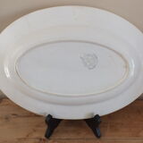 Oval dish Moulin des Loups service Villette en Terre de Fer
