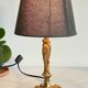 Chic bronze lamp with vintage gold patina