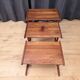 Set of three teak tables, Denmark, 1960s