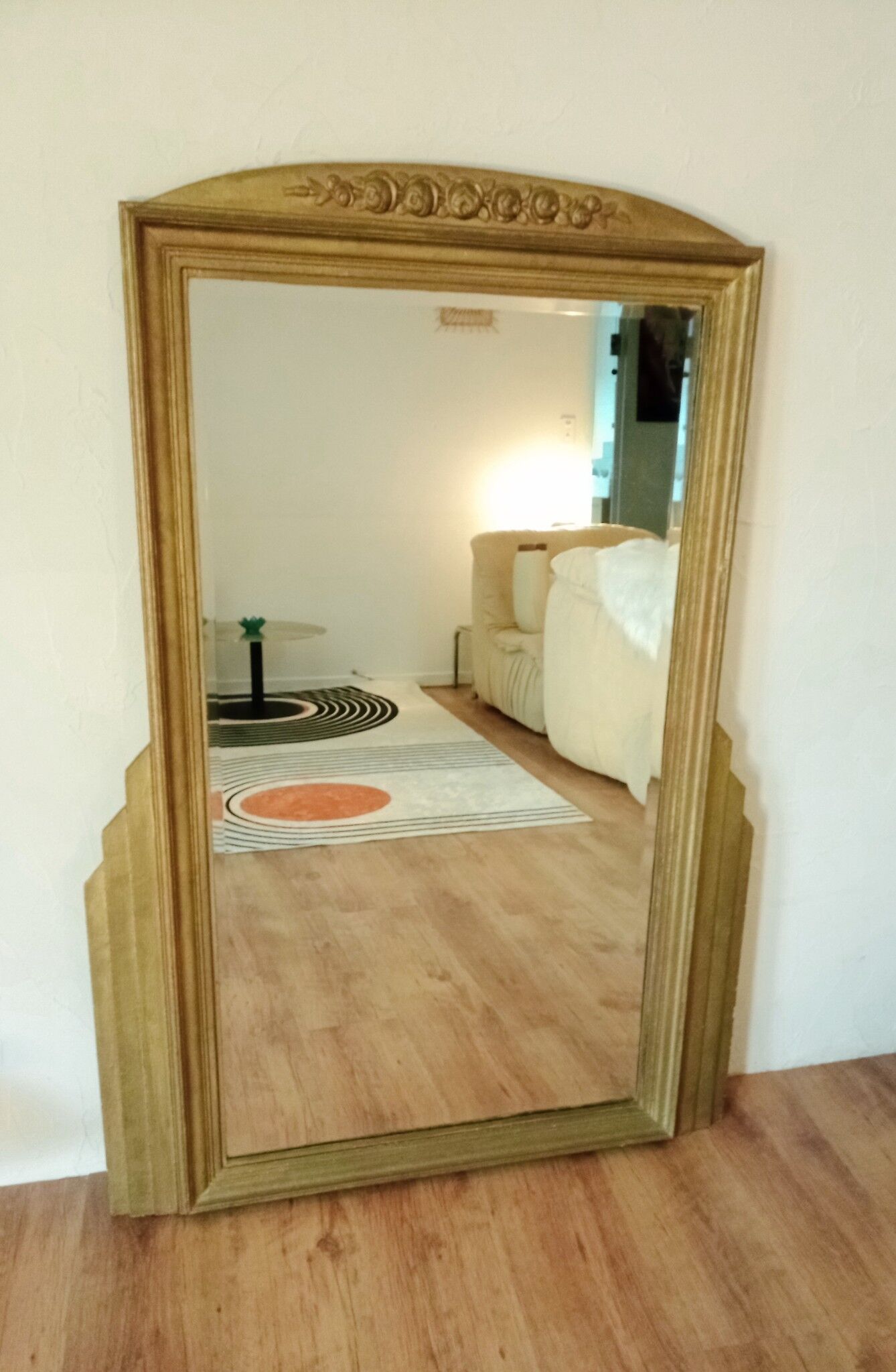 Golden mirror  100x139cm