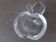 Apple-shaped crystal ashtray