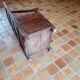 Antique solid wood trunk chair
