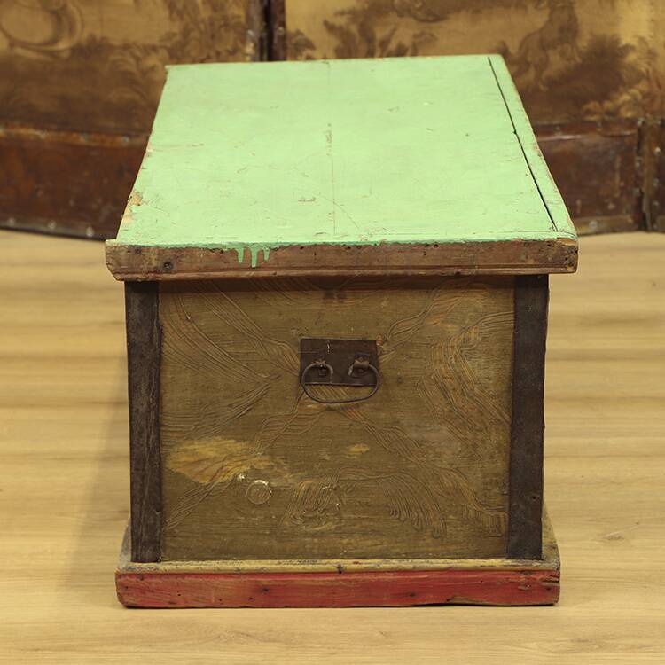Painted Folk Art Bridal Chest