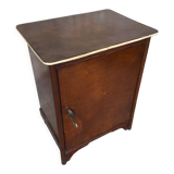 Ancien meuble bois poignée métal art déco vintage