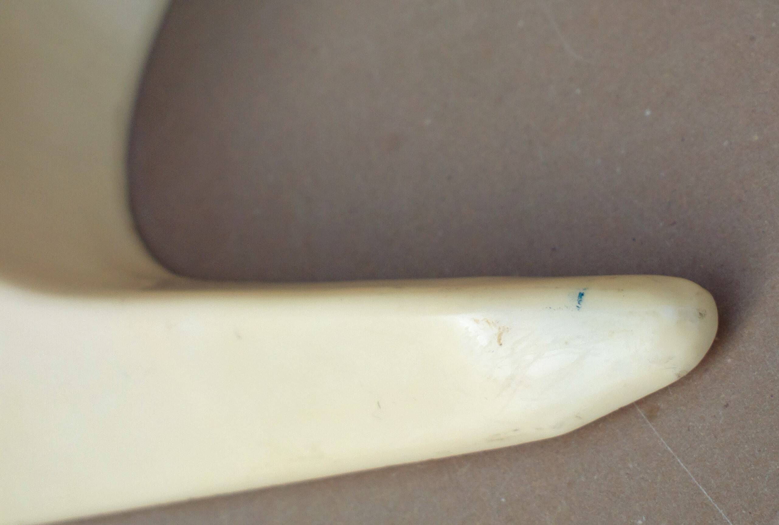 Cocotte vintage articulated desk lamp beige & brown plastic old design